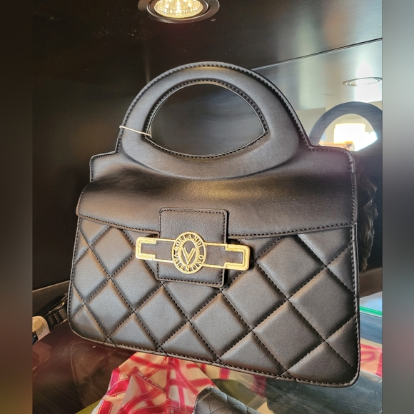 Valentino Orlandi Handbags - ~~~SOLD SOLD SOLD ~~~ORLANDI VALENTINO Top Handle "V" Lock Hand Bag. NWT